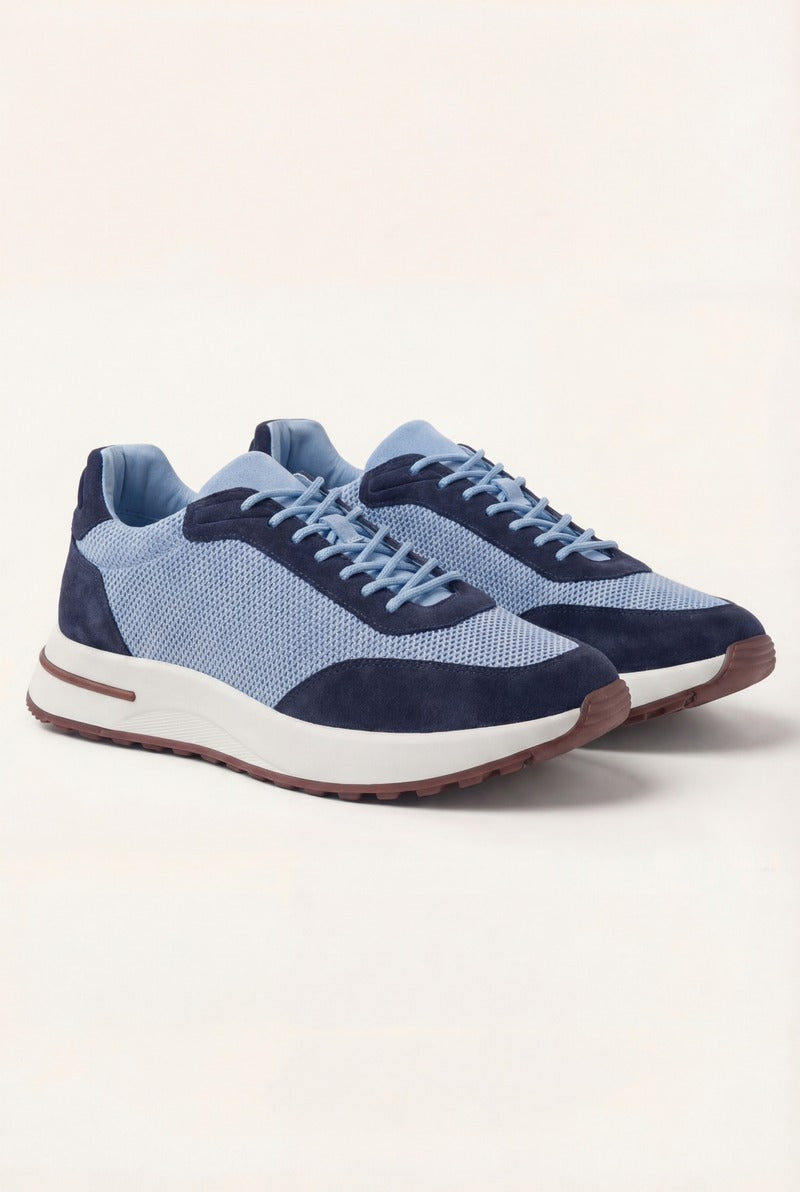 Portofino Trainer Suede Baby Blue