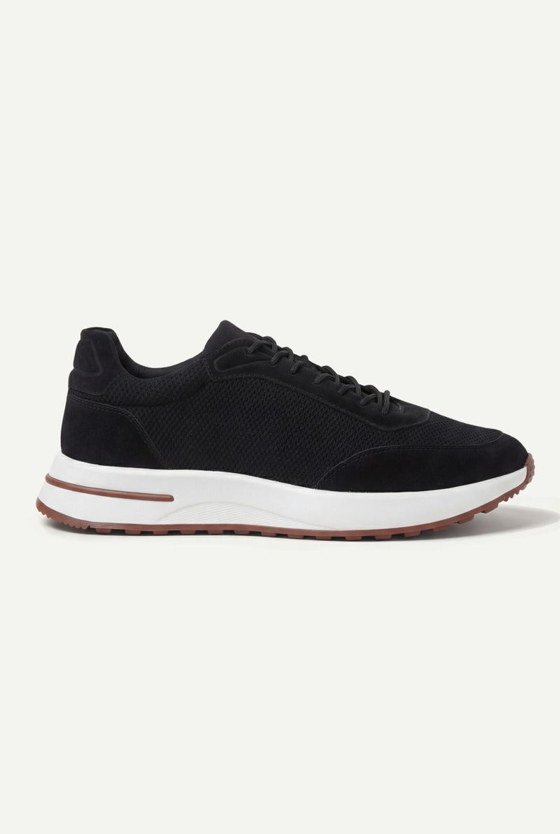 Portofino Trainer Suede Black