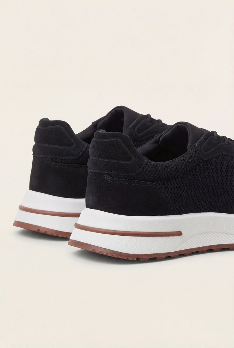 Portofino Trainer Suede Black
