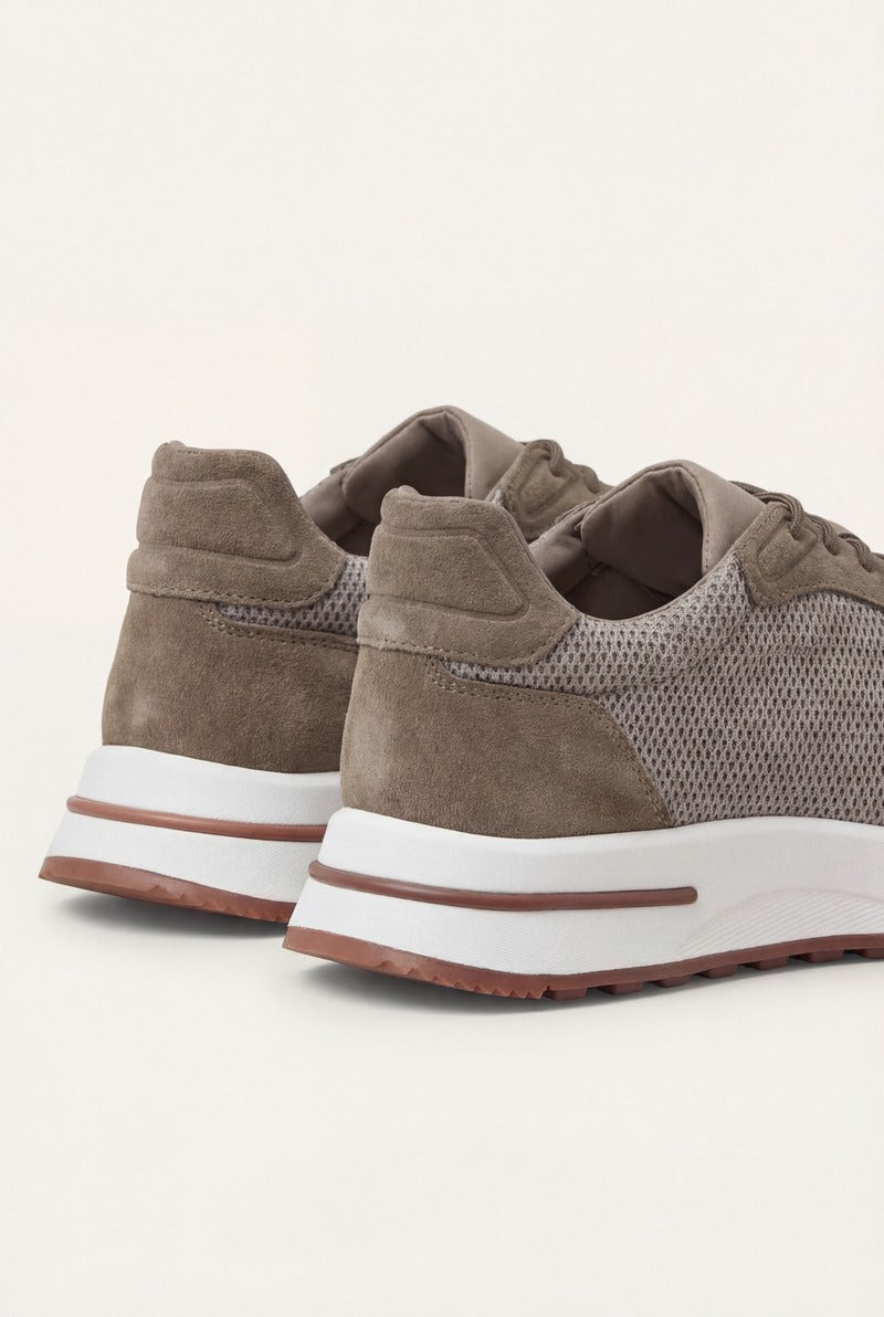 Portofino Trainer Suede Taupe