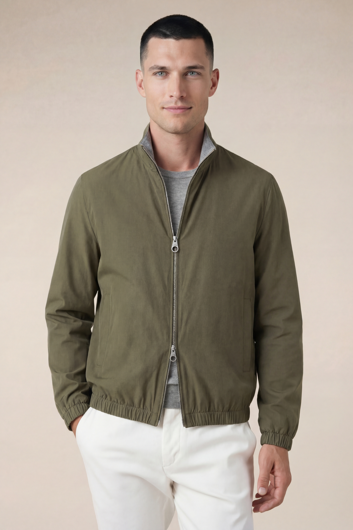 Reversible Jacket Olive Green