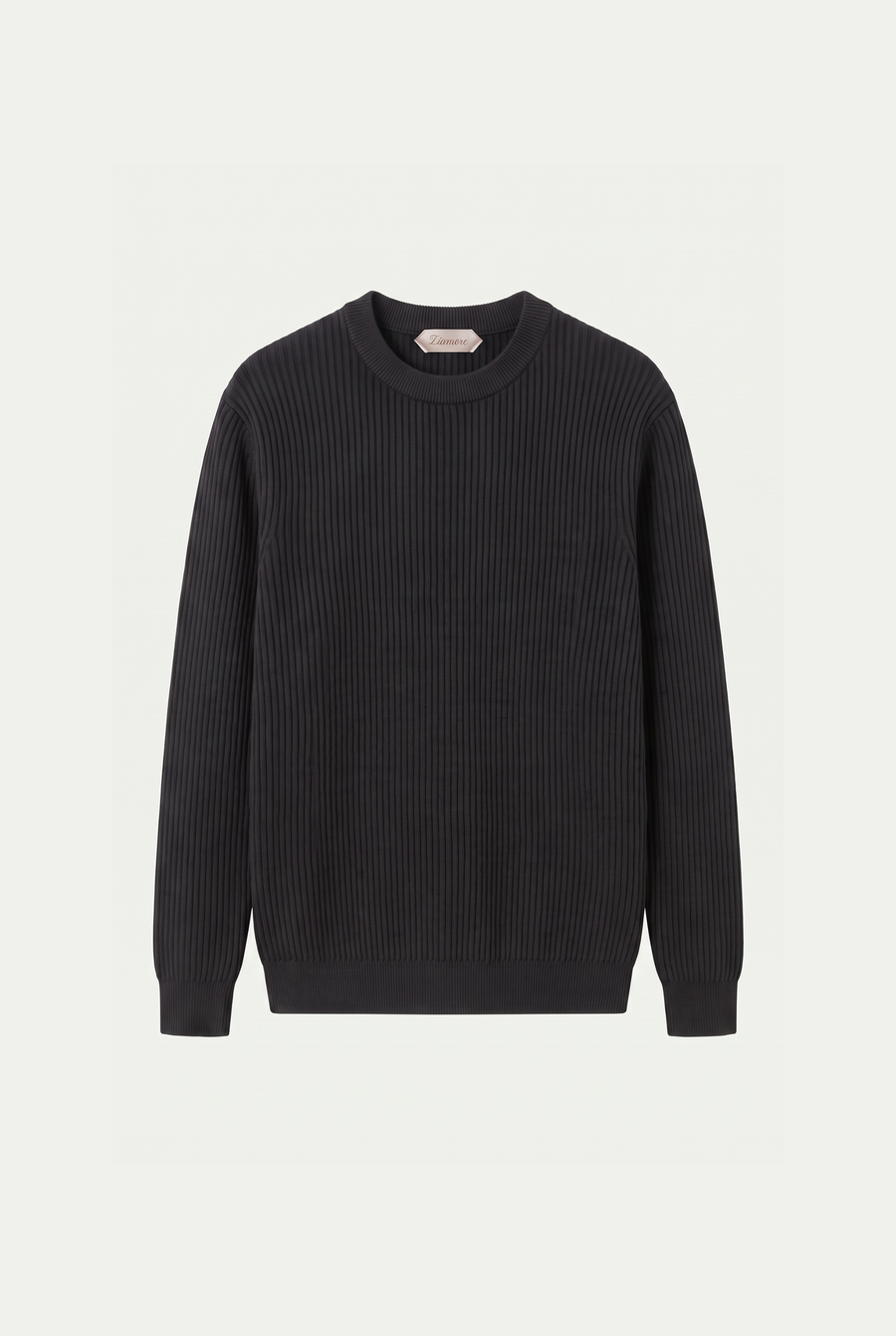 Rib Knit Crewneck Anthracite