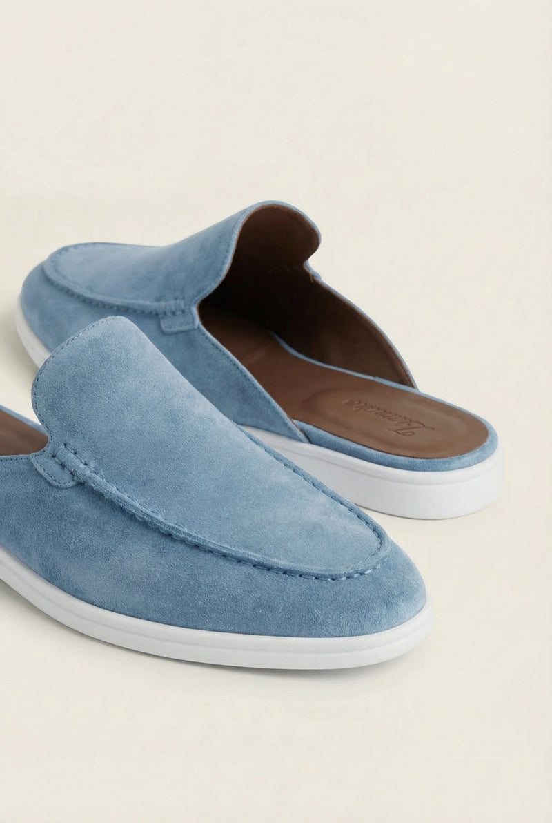 Yacht Suède Mule Light Blue