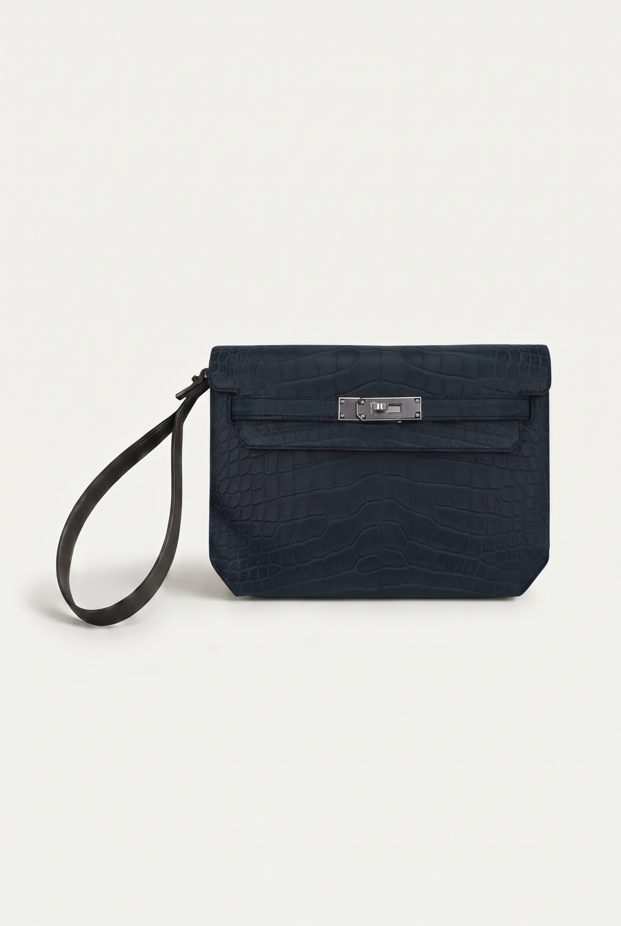 Ziamore Crocodile Pouch Navy